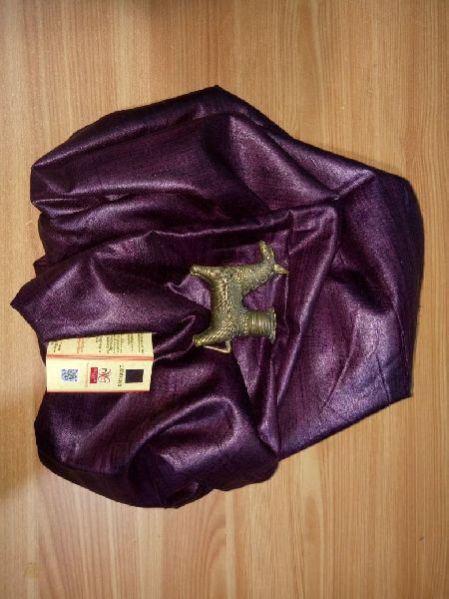 Purple -  Pure Tussar Ghicha Saree