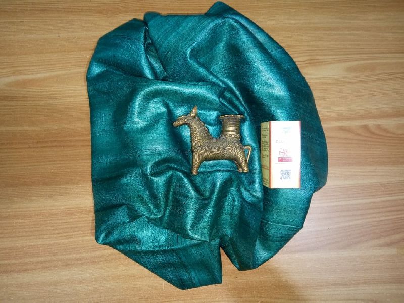 Sea Green -  Pure Tussar Ghicha Saree