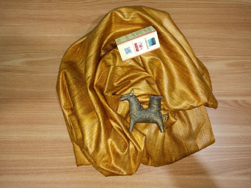Yellow -  Pure Tussar Ghicha Saree