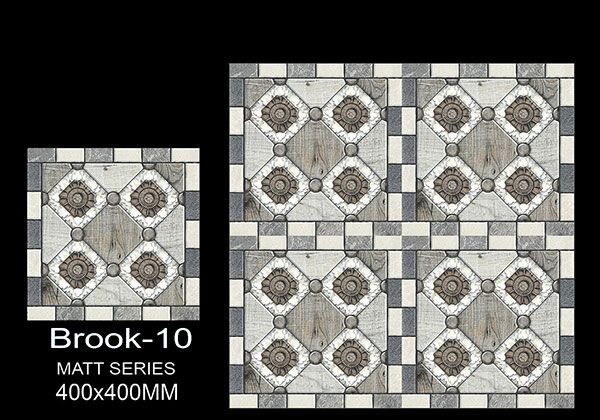 Brook-10 - 40x40 cm Ceramic Floor Tiles