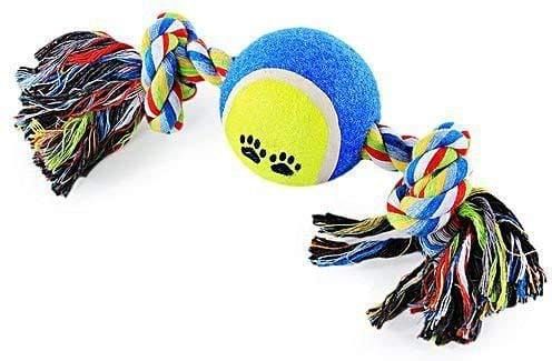 Rope Dog Rubber Ball Toy