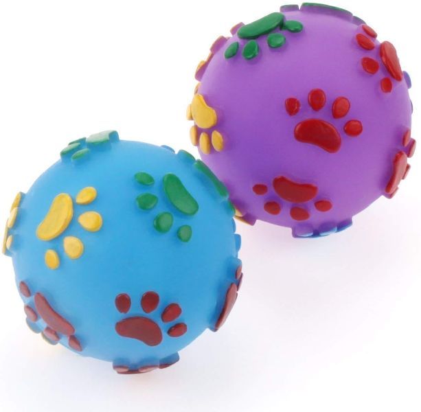 Squeeze Dog Rubber Ball Toy