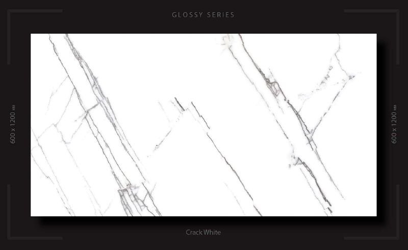 Crack White 600x1200 mm Tiles600x1200 mm PGVT Tiles