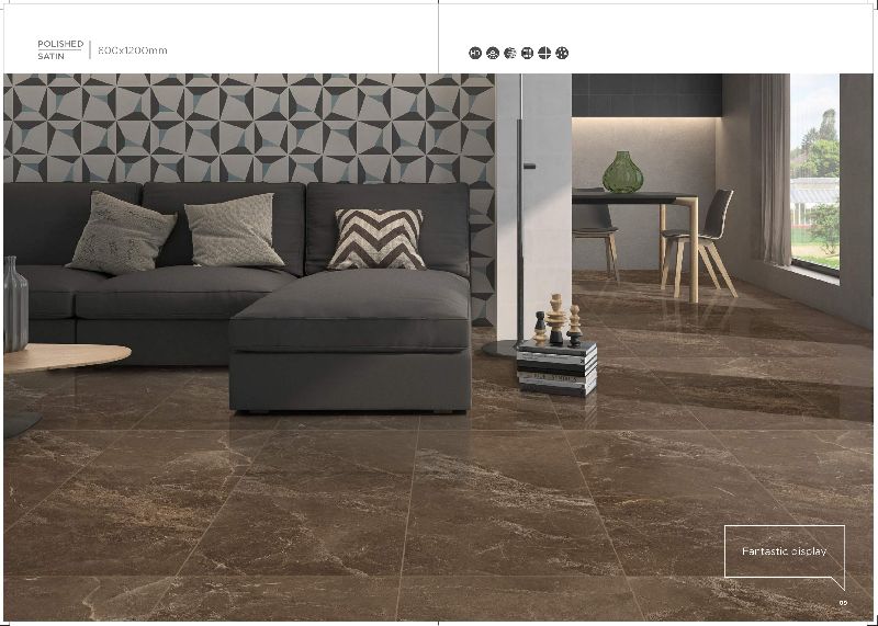 Fantastic Display 600x1200 mm Polished & Satin Finish Tiles