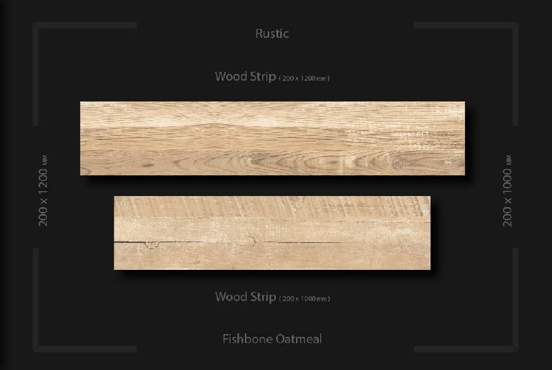 Fishbone Oatmeal 196x1200 mm Tiles