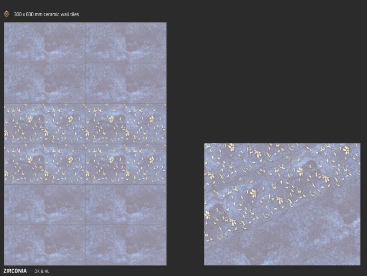 Zirconia 300x600 mm Royal Burry Tiles