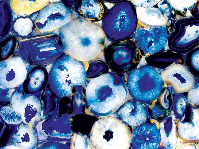 D Blue Agate Crystal