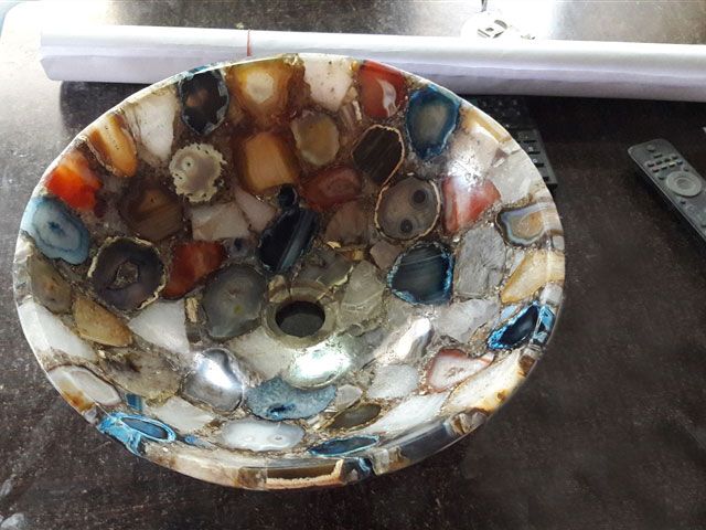 Mix Agate Bowl