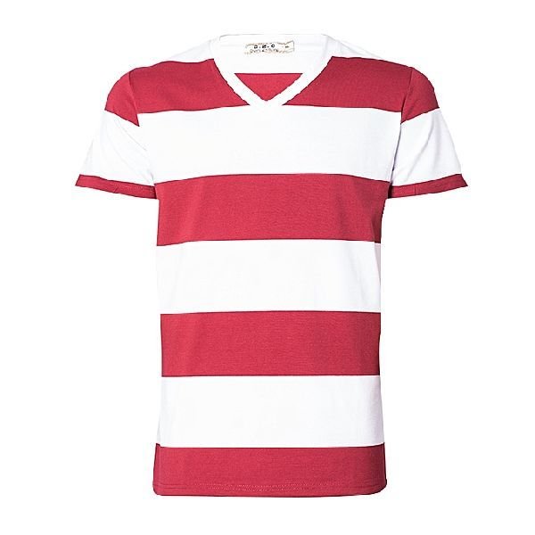 Mens V-Neck Striped T-Shirts 02