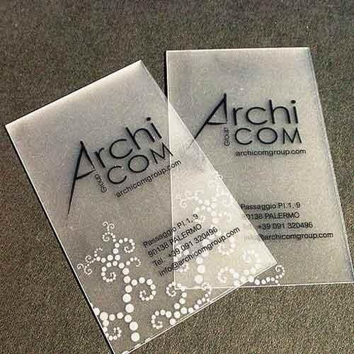 Translucent Business Cards Printing Services