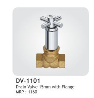 DV-1101 Drain Valve 15mm With Flange