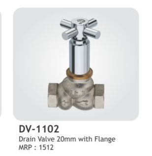 DV-1102 Drain Valve 20mm With Flange