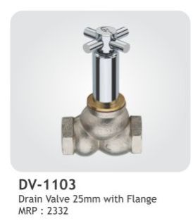 DV-1103 Drain Valve 25mm With Flange