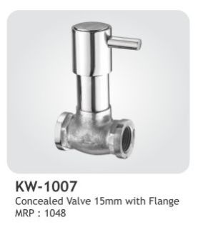 KW-1007 Concealed Valve 15mm With Flange