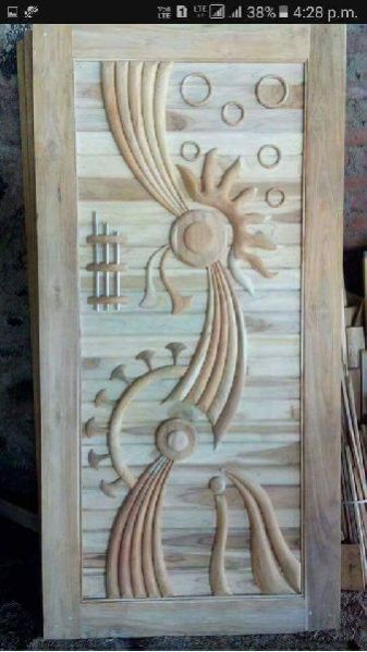 Teak Wood Modern Designer Door 01