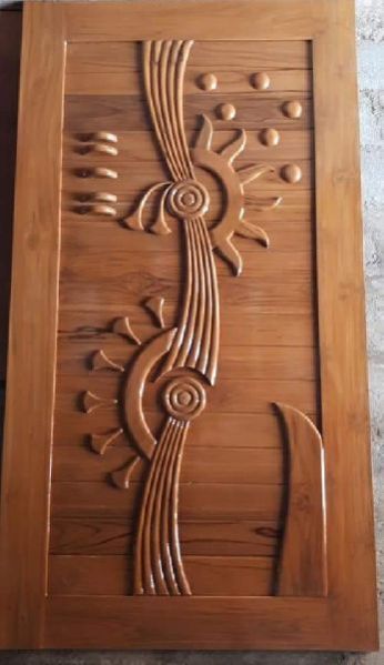 Teak Wood Modern Designer Door 02