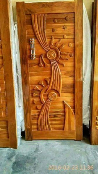 Teak Wood Modern Designer Door 03