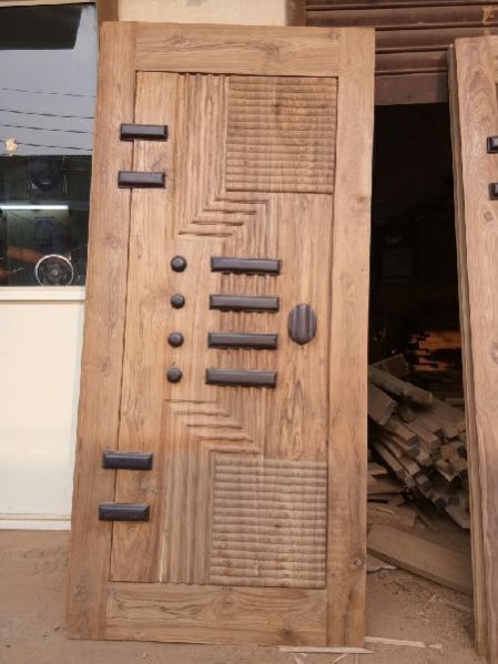 Teak Wood Modern Designer Door 08