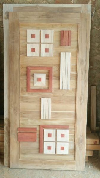 Teak Wood Modern Designer Door 12