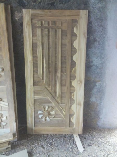 Teak Wood Modern Designer Door 16