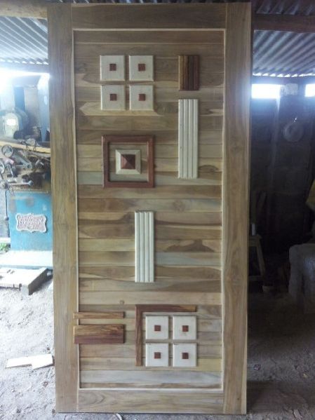 Teak Wood Modern Designer Door 17