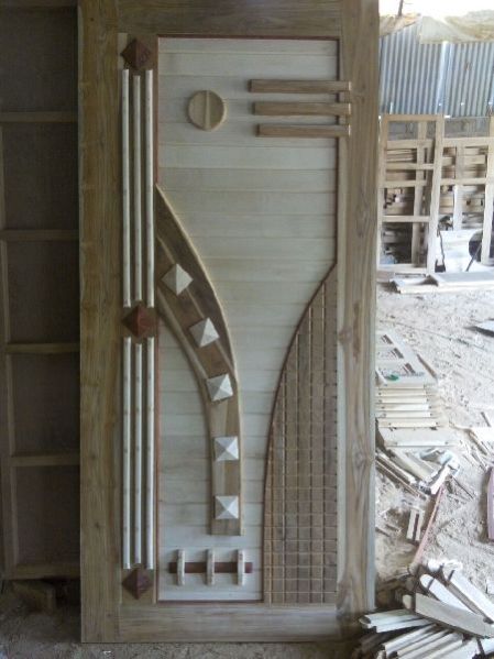 Teak Wood Modern Designer Door 18