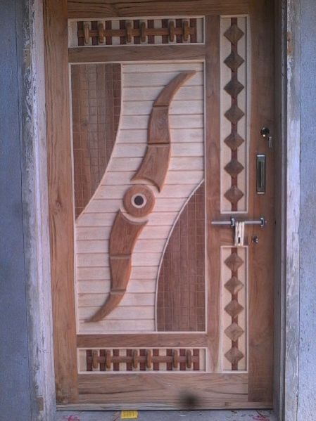 Teak Wood Modern Designer Door 19