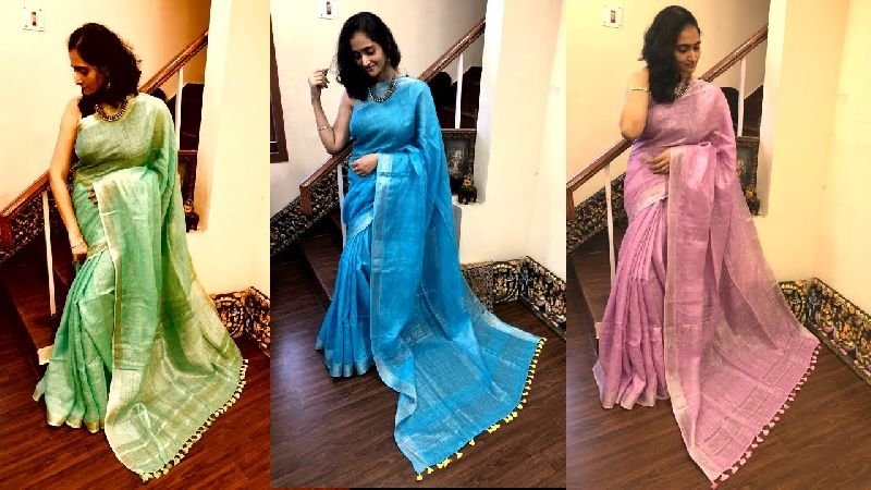 Linen Sarees 06