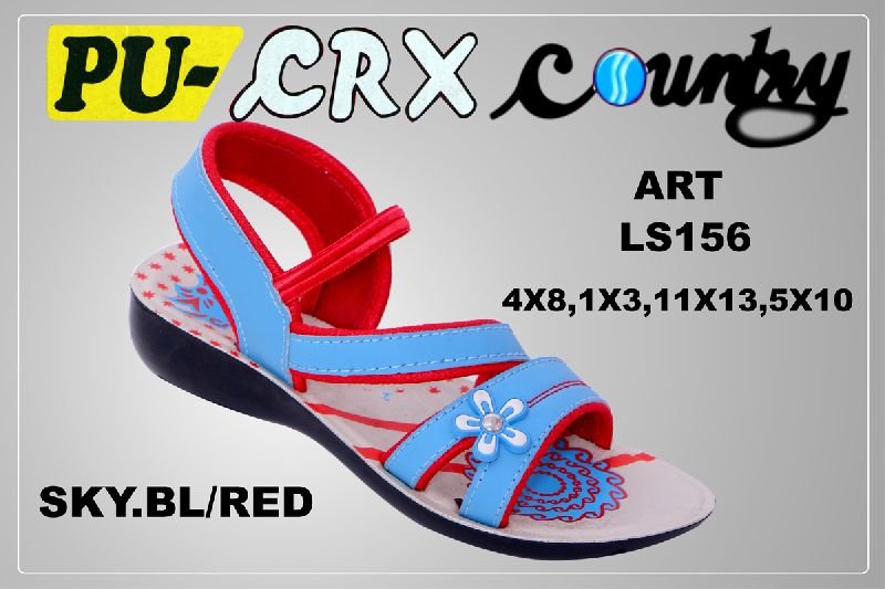 Blue & Red Ladies Sandal
