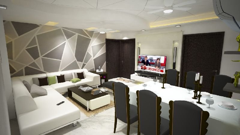 Living & Dining Room Interior Designing Services 04