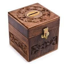 Wooden Money Bank 06