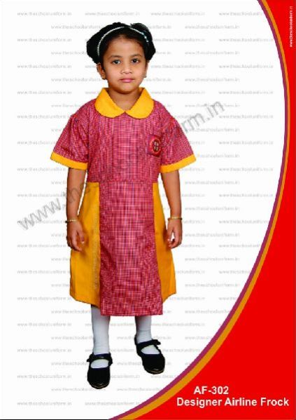 AF-302 Girls Airline School Frock