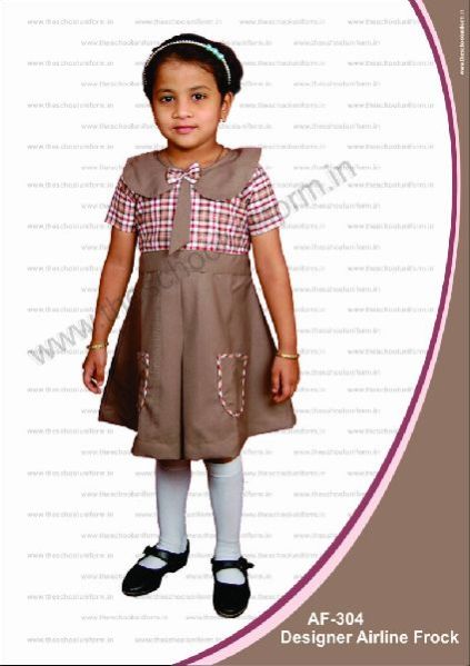 AF-304 Girls Airline School Frock
