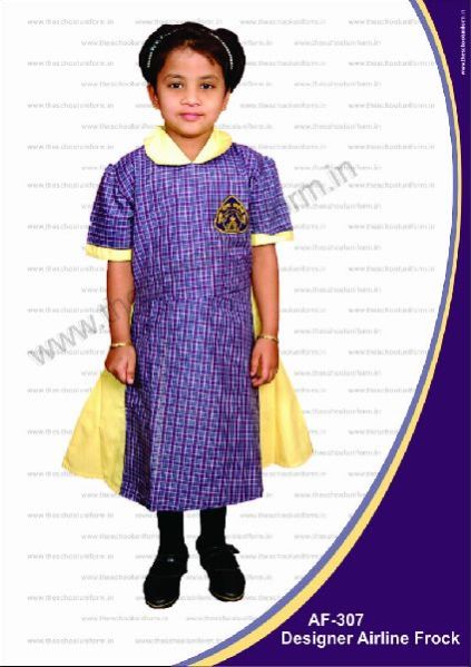 AF-307 Girls Airline School Frock