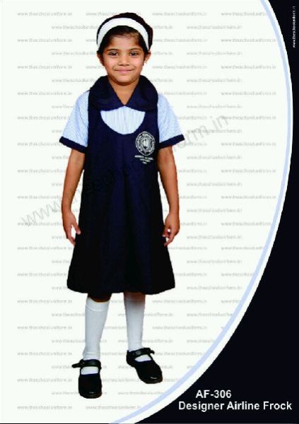 AF-306 Girls Airline School Frock