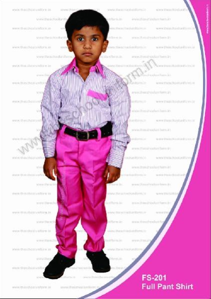 FS-201 Boys School Shirt Full Pants