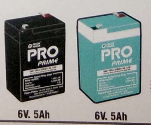 6 V 5 AH Pecon Pro SMF Vrla Battery