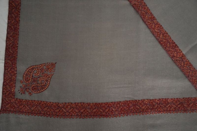 Kashmiri Embroidery Border Shawl 03