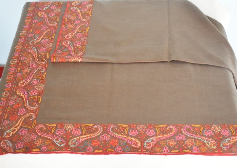 Kashmiri Embroidery Border Shawl 07