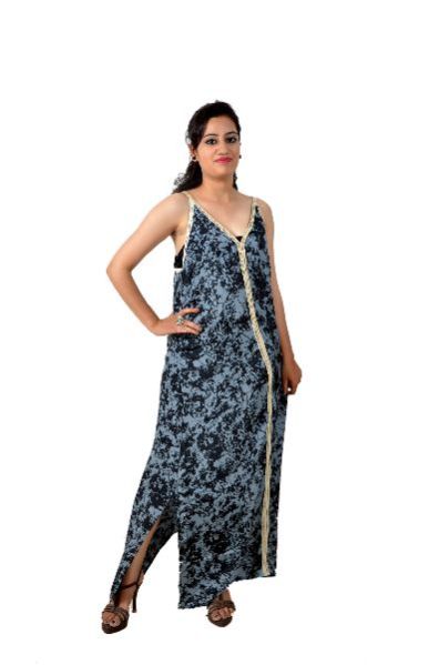 Long Cotton One Piece Dress 01