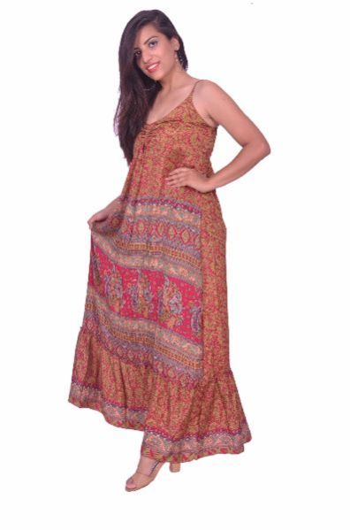 Long Cotton One Piece Dress 12