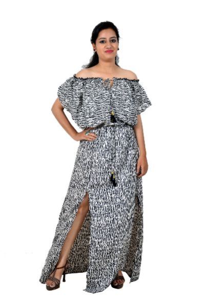 Long Cotton One Piece Dress 02