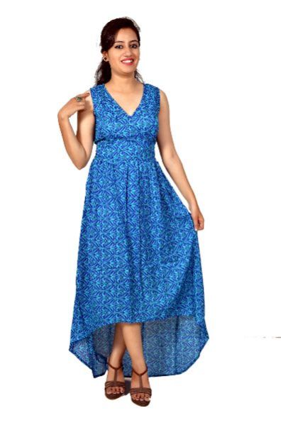 Long Cotton One Piece Dress 06