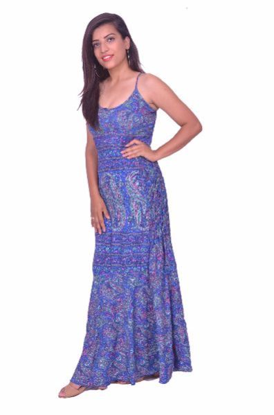 Long Cotton One Piece Dress 15