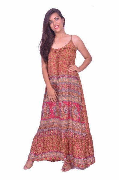 Long Cotton One Piece Dress 16