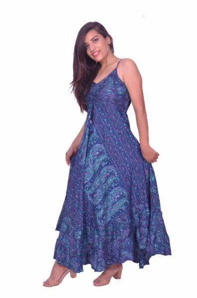 Long Cotton One Piece Dress 19