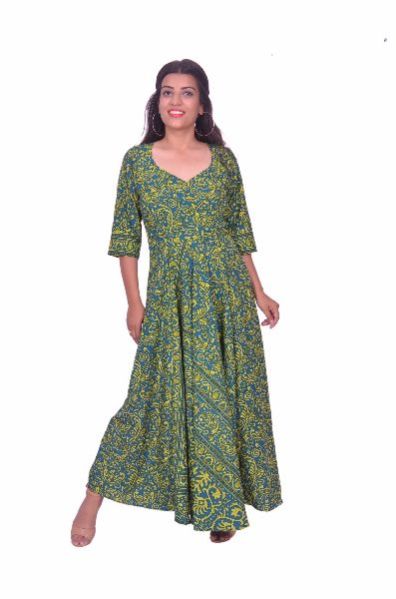 Long Cotton One Piece Dress 23