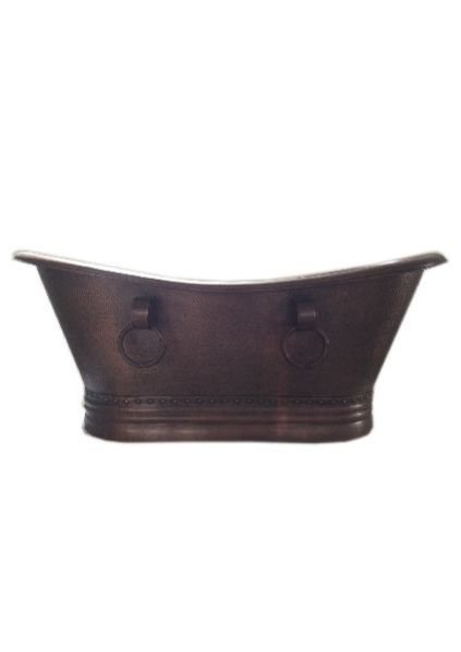 Copper Bathtub Full Antique with Handle Image 01