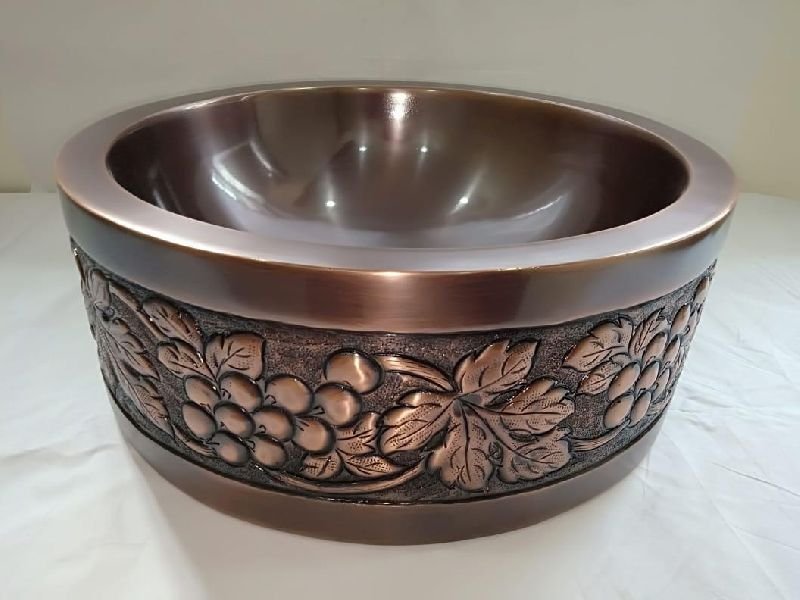 Copper Wash Basin 08