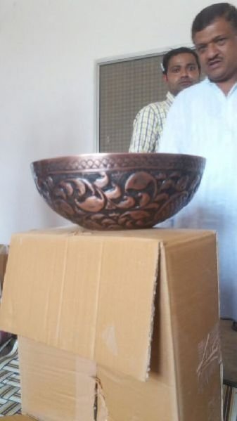 Copper Wash Basin 09